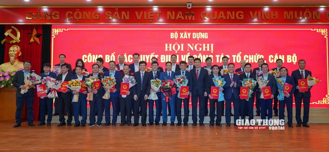 Công bố các quyết định về tổ chức và cán bộ Bộ Xây dựng- Ảnh 12.