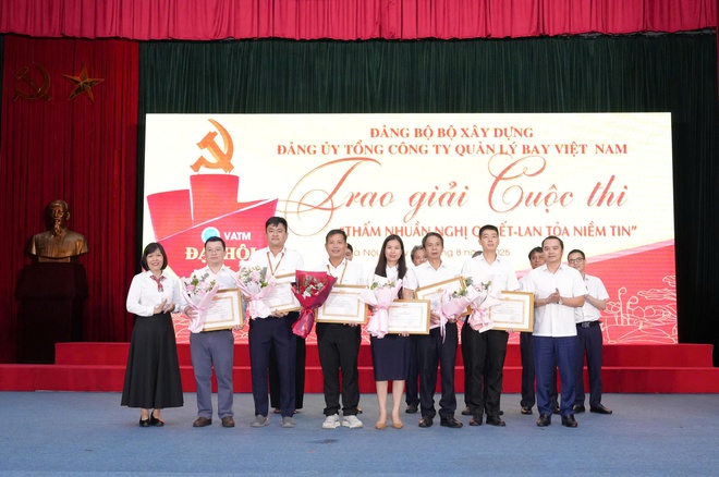 Hơn 3.000 cán bộ, đảng viên, người lao động VATM dự thi "Thấm nhuần Nghị quyết - Lan tỏa niềm tin" - Ảnh 6.