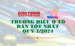 10 thương hiệu ô tô được khách Việt chọn mua nhiều nhất quý I/2024