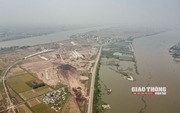 Video: Ngắm từ trên cao dự án kênh nối Đáy - Ninh Cơ 107 triệu USD đang thi công