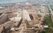Ảnh: Toàn cảnh thi công dự án đường thủy kênh nối sông Đáy - Ninh Cơ