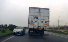 Phạt tài xế ôtô con đi ngược chiều trên cao tốc Hà Nội - Bắc Giang