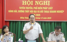 Cảng vụ Đường thuỷ nội địa Khu vực IV đẩy mạnh tuyên truyền pháp luật hàng hải, đường thuỷ nội địa với các doanh nghiệp