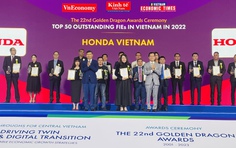 Honda Việt Nam nhận giải thưởng Rồng Vàng lần thứ 18