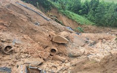 Đà Nẵng: Sạt lở gây đứt đường tuyến Trường Sơn Đông