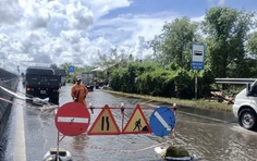 Khẩn trương khắc phục tình trạng ngập trên tuyến QL1 qua địa bàn TP Cần Thơ