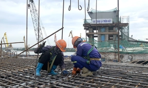 Video khí thế Thăng Long trên đại công trường cầu Nguyễn Trãi