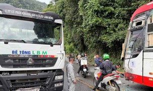 Tai nạn liên hoàn trên đèo Bảo Lộc, QL20 tê liệt nhiều giờ