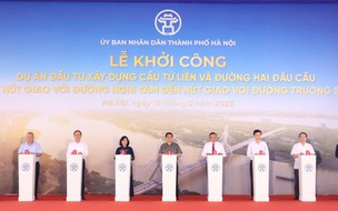 Hà Nội: Khởi công cầu Tứ Liên bắc qua sông Hồng