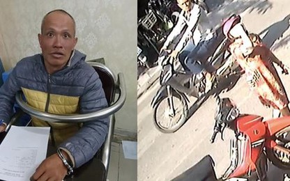 Cảnh sát Hà Nội đã bắt được tên cướp đi xe máy giật dây chuyền của người dân trên phố cổ