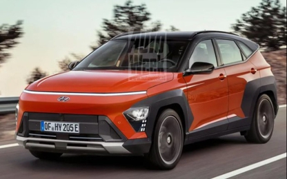 Hyundai Kona 2023, thiết kế hiện đại, cần gạt số như xe sang?