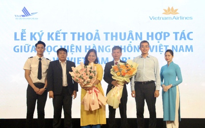 Học viện Hàng Không ký thoả thuận hợp tác với Vietnam Airlines