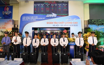Chính thức khai thác đoàn tàu chất lượng cao tuyến Hà Nội - Đà Nẵng
