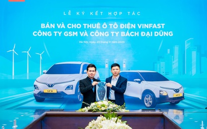 Hãng taxi thuần điện đầu tiên tại Hà Tĩnh mua và thuê 300 ô tô điện VinFast từ GSM