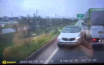 Bắc Giang: Phạt nặng nữ tài xế đi ngược chiều trên cao tốc Hà Nội - Bắc Giang