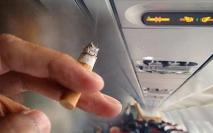 Cấm bay 9 tháng vị khách ở Thanh Hoá hút thuốc lá trên máy bay, không chịu nộp phạt