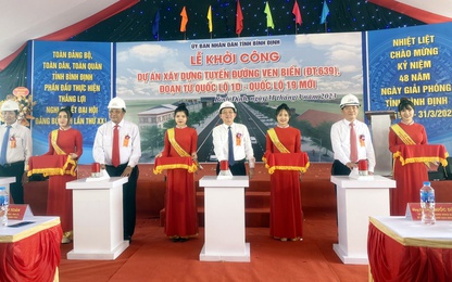 Bình Định: Khởi công tuyến đường ven biển gần 1.500 tỷ đồng kết nối hai quốc lộ