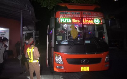 Xe khách Phương Trang chở 32 người, tài xế vi phạm nồng độ cồn