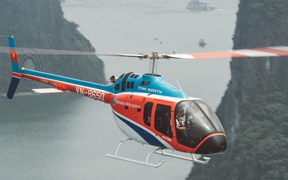 Rơi máy bay trực thăng chở 5 người trên vùng biển Hải Phòng – Quảng Ninh