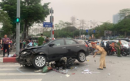 Hà Nội: Lộ danh tính tài xế ôtô tông bị thương 17 người đi xe máy trên đường Võ Chí Công
