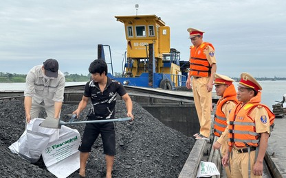 CSGT bắt vụ vận chuyển 7 nghìn tấn than lậu từ Hải Phòng về Hưng Yên