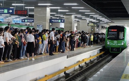 Dịp nghỉ Lễ 30/4 và 1/5, tuyến đường sắt đô thị Cát Linh - Hà Đông vận chuyển gần 200 nghìn lượt hành khách