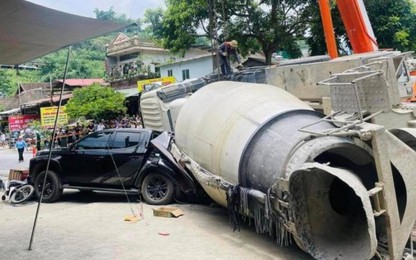 Danh tính 3 người cùng một nhà tử vong trong vụ xe bồn lật đè xe bán tải trên QL4D qua Lào Cai