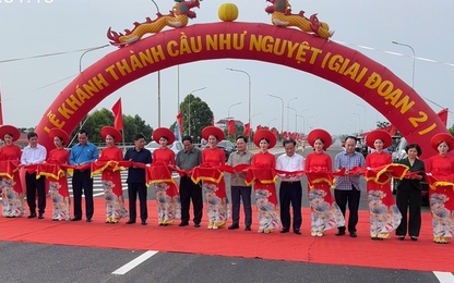 Thủ tướng Phạm Minh Chính dự lễ khánh thành cầu Như Nguyệt 