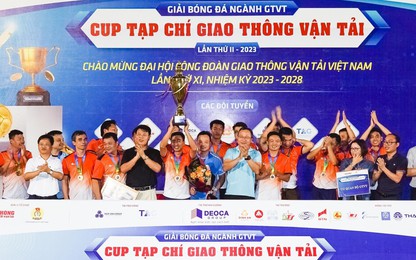 Cơ quan Bộ GTVT vô địch Giải bóng đá ngành GTVT Cup Tạp chí GTVT năm 2023