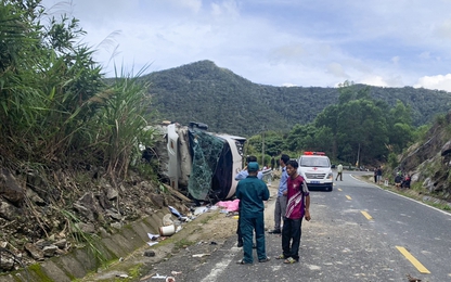 Vụ lật xe khiến 20 người thương vong trên QL27C Khánh Hòa: Lái xe nói nguyên nhân xảy ra tai nạn