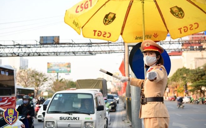 Hà Nội phân luồng tổ chức giao thông cầu vượt Nguyễn Văn Cừ