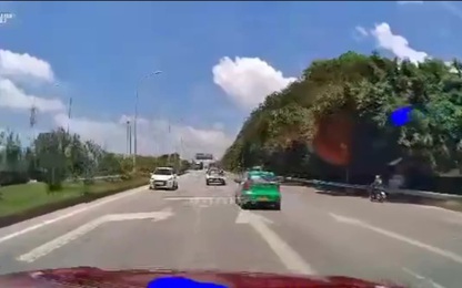 Bắc Giang: Phạt nặng tài xế ôtô con đi ngược chiều trên cao tốc Hà Nội - Bắc Giang