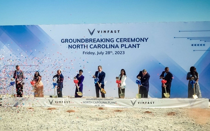 VinFast chính thức khởi công nhà máy xe điện tỷ USD tại Mỹ