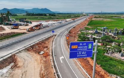Thêm hơn 100km cao tốc Bắc - Nam đoạn Thanh Hóa - Nghệ An được đưa vào khai thác