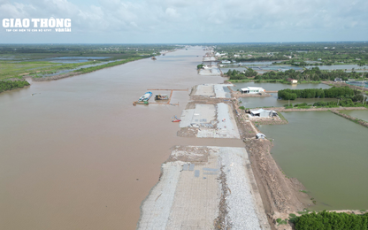 Chạy nước rút hoàn thành dự án nâng cấp luồng sông Hậu giai đoạn 2 