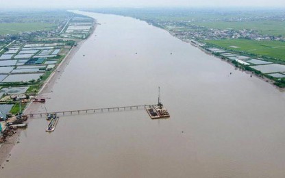 Chấp thuận đấu nối vào QL37 phục vụ thi công cầu vượt sông Đáy