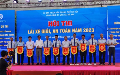 10 doanh nghiệp xe buýt tại Hà Nội thi lái xe giỏi, an toàn