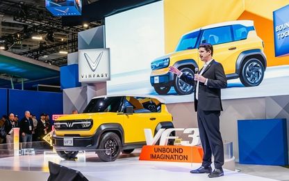 Xe điện mini VinFast VF 3 ra mắt thị trường toàn cầu
