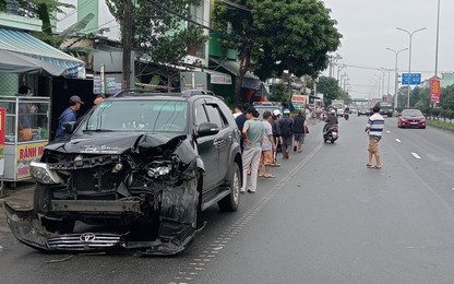 Tai nạn ôtô liên hoàn trên QL1 qua Quảng Nam