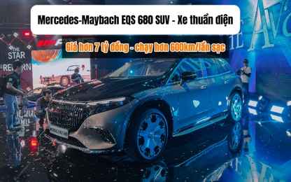 Cận cảnh xe điện Mercedes-Maybach EQS 680 SUV mới bán tại Việt Nam: Điểm nhấn nội thất, giá hơn 7 tỷ đồng
