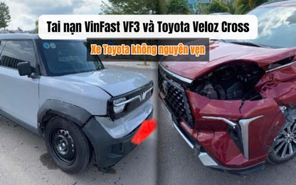 VinFast VF3 va chạm Toyota Veloz Cross: Kết quả khiến ai cũng bất ngờ