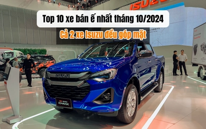 Top 10 xe ô tô bán ế nhất thị trường Việt Nam tháng 10/2024