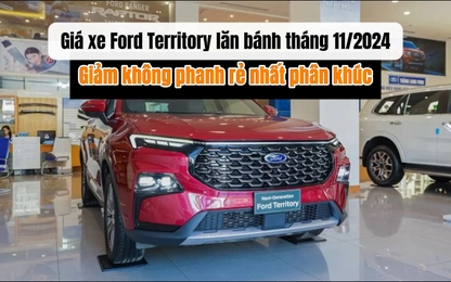 Giá xe Ford Territory lăn bánh tháng 11/2024: Giảm không phanh, rẻ nhất phân khúc