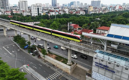 Tạm dừng khai thác tàu điện tuyến Nhổn - Cầu Giấy để tổ chức lễ vận hành thương mại và gắn biển công trình