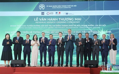 Chính thức vận hành thương mại đoạn trên cao Dự án đường sắt Nhổn - Ga Hà Nội