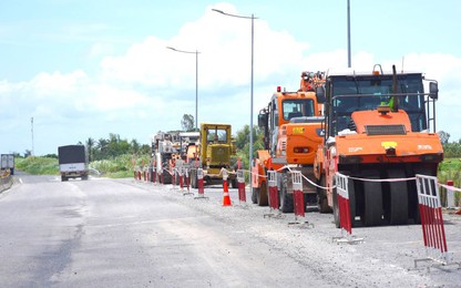 Cảnh báo đỏ nhà thầu thi công chậm tuyến đường Cao Lãnh - Lộ Tẻ - Rạch Sỏi