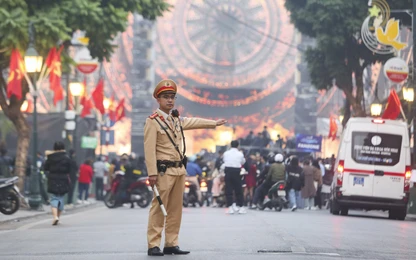 Hà Nội: Sẵn sàng bảo đảm TTATGT đêm giao thừa tết Dương lịch 2025 và các điểm bắn pháo hoa