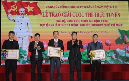 Trao giải cuộc thi "Cán bộ, đảng viên, người lao động VATM học tập, làm theo tư tưởng, đạo đức, phong cách Hồ Chí Minh"