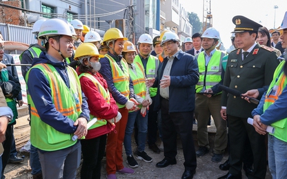 Thủ tướng kiểm tra, thúc tiến độ Dự án đường sắt đô thị Nhổn - ga Hà Nội
