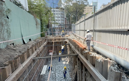 Tuyến metro số 2 Bến Thành - Tham Lương đồng loạt thi công di dời hạ tầng kỹ thuật